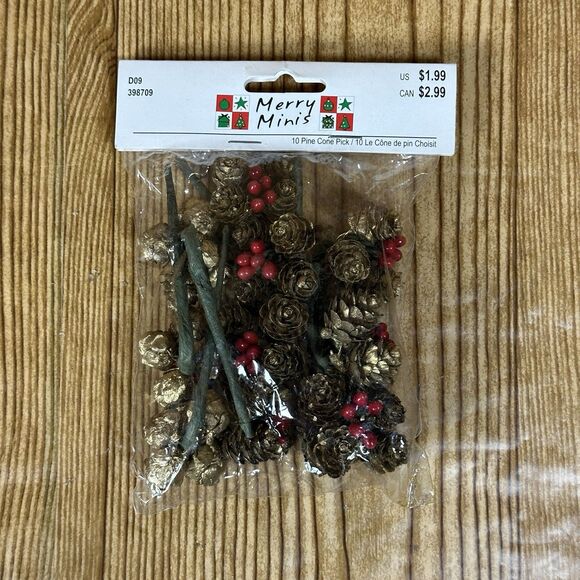 Holiday Berry Garlands Primitive Pip Berry Garland 5ft Set Of 2 & Mini Pine Come - Picture 11 of 12